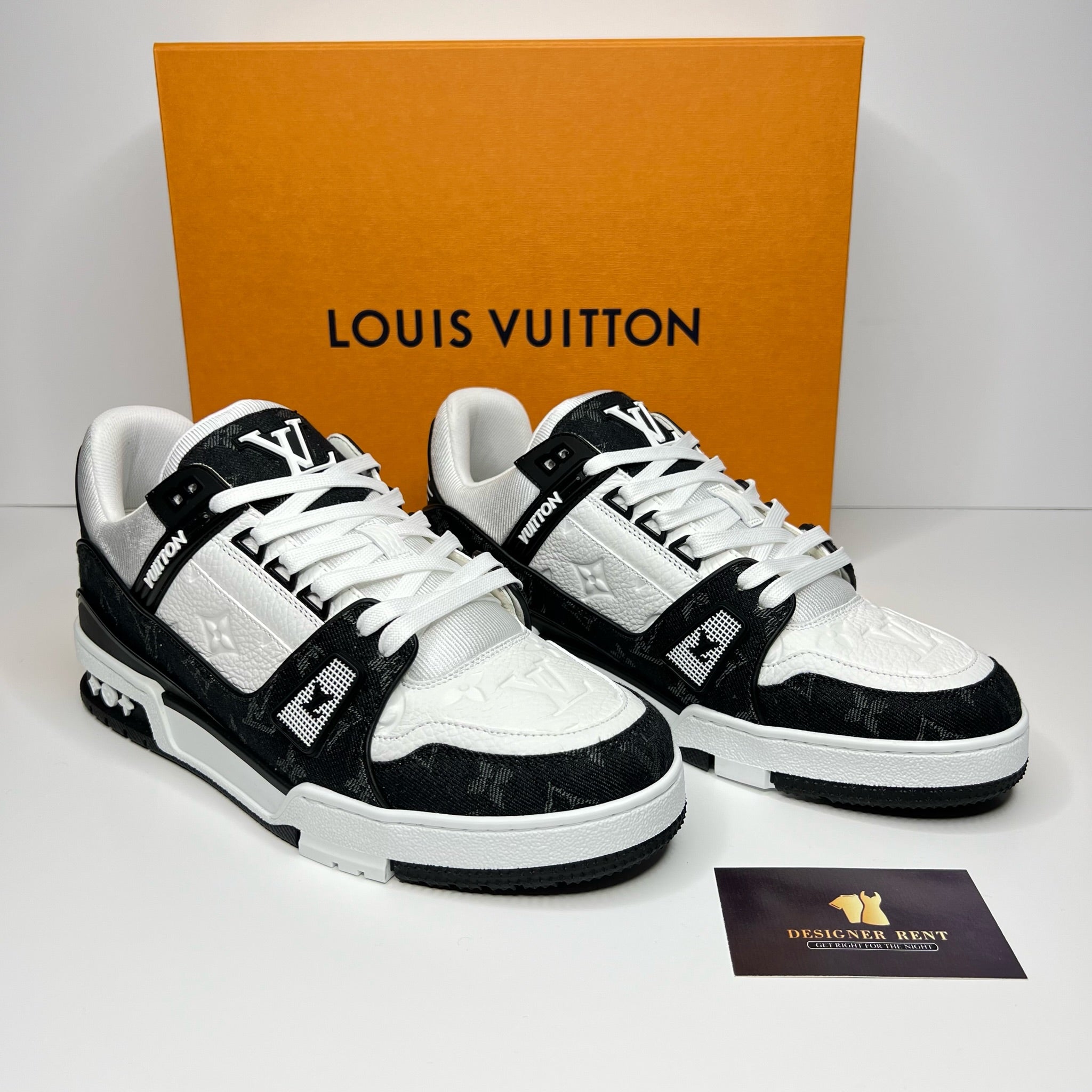Louis Vuitton LV Trainers - Black Denim – Designerent