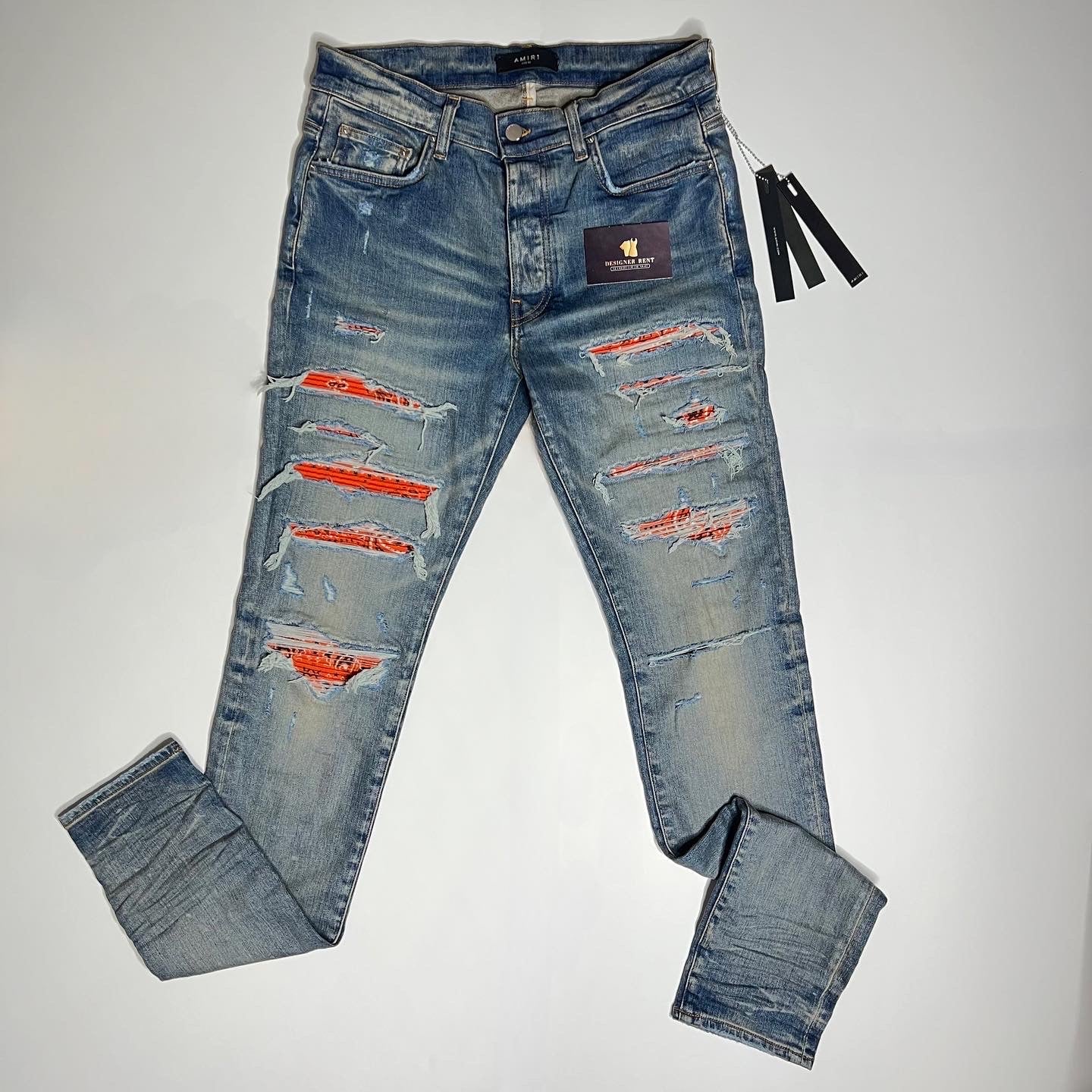 Amiri Bandana Thrasher Jeans