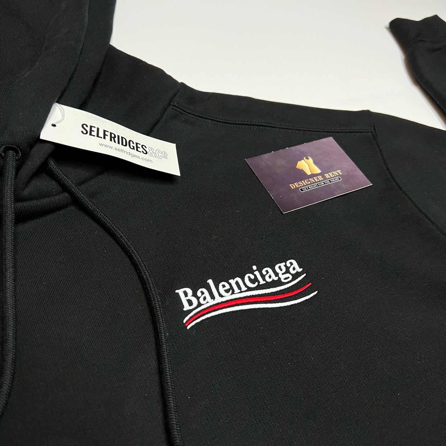 Balenciaga Political Campaign Hoodie - Black