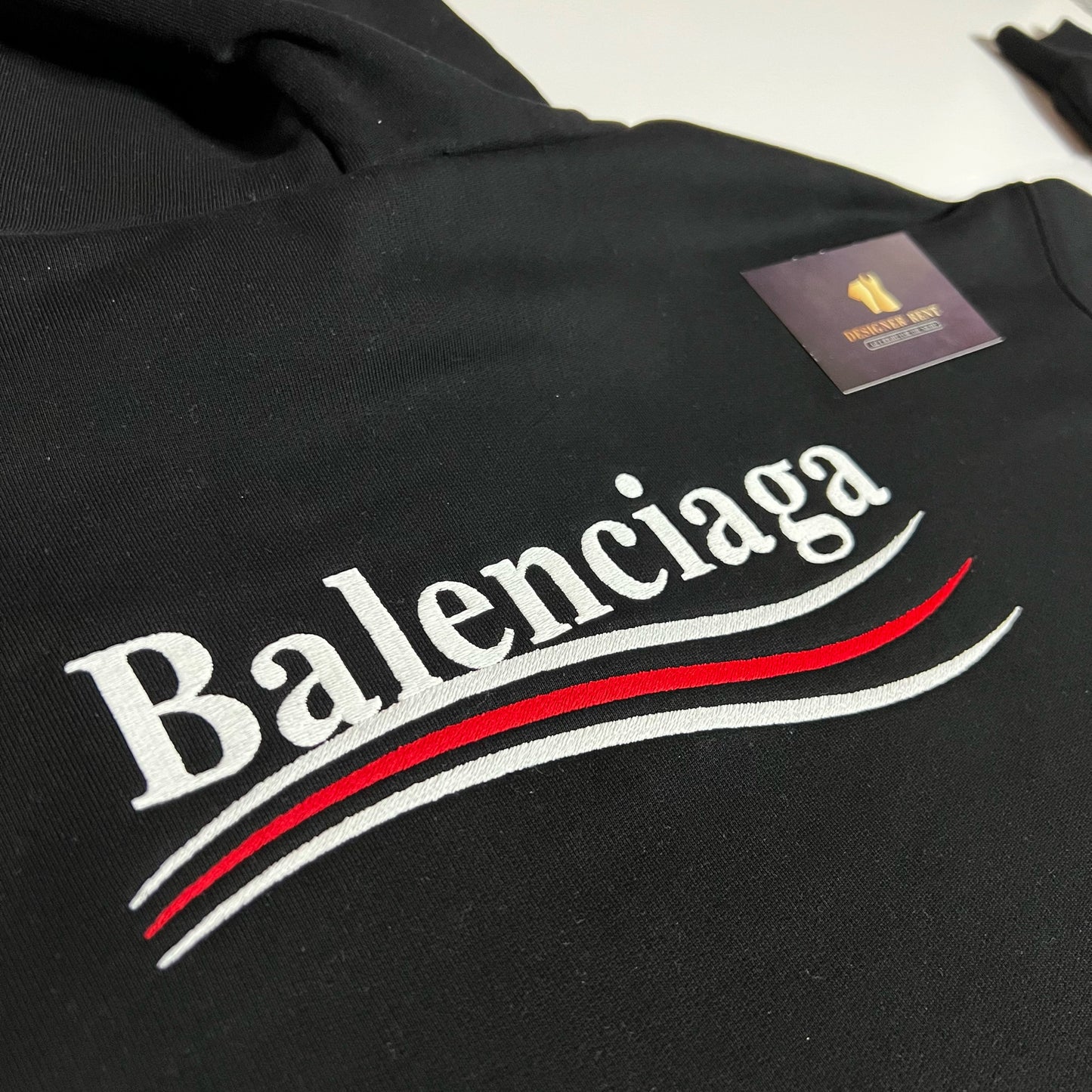 Balenciaga Political Campaign Hoodie - Black