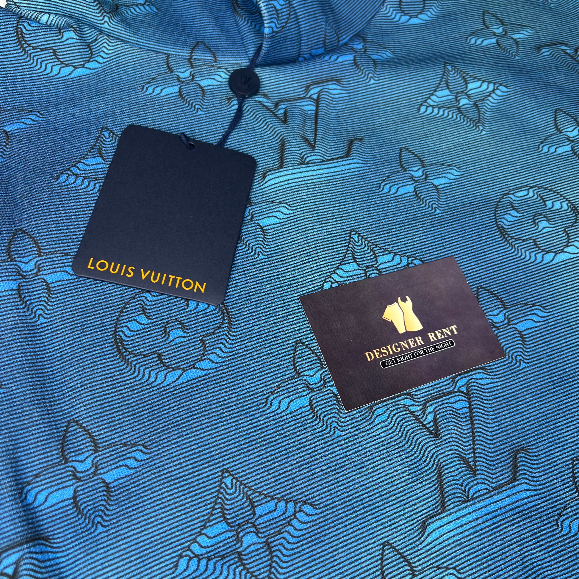 Louis Vuitton Printed Allover Hoodie Multico. Size M0