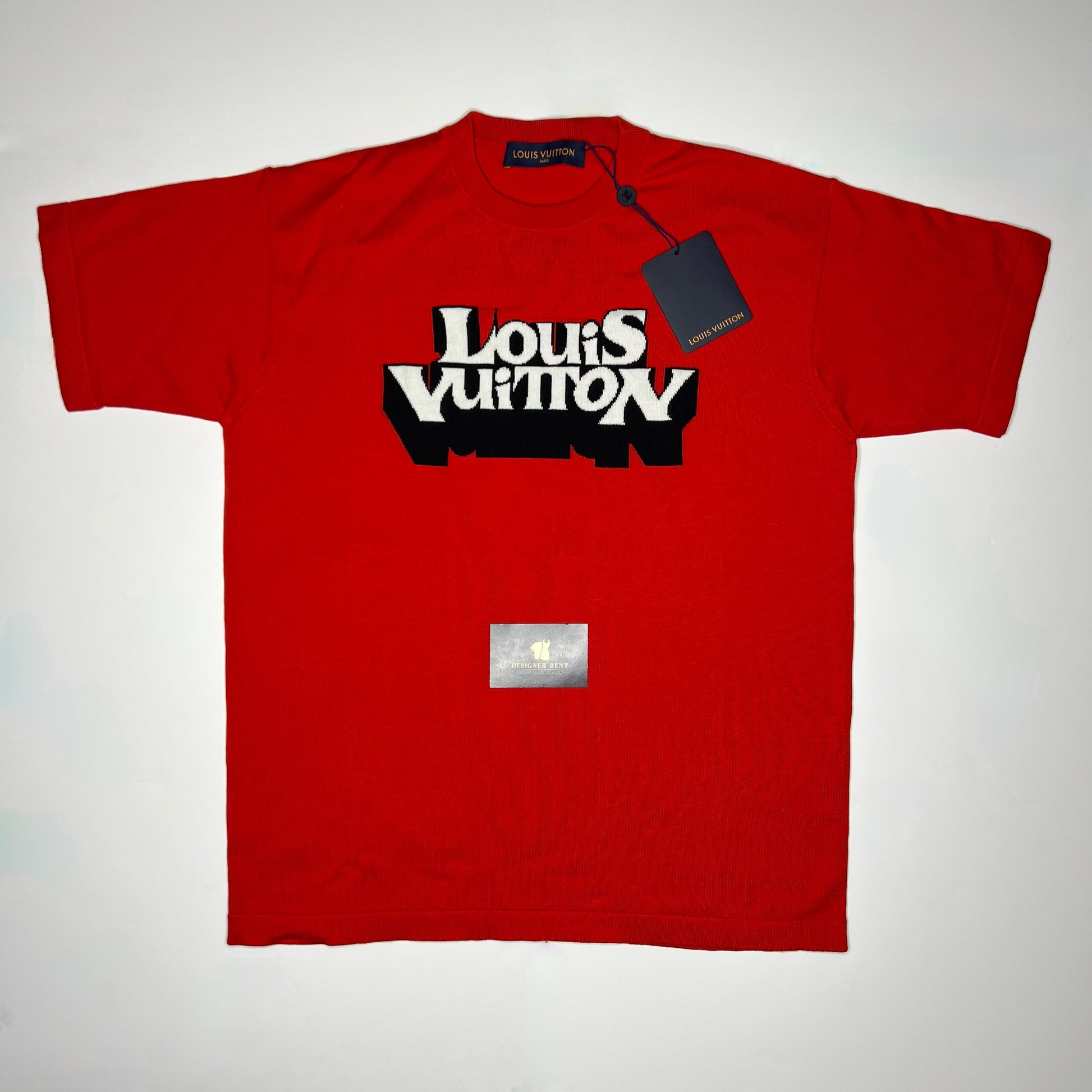 Louis Vuitton Graphic Short-Sleeved Red T-Shirt