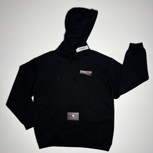 Balenciaga Political Campaign Hoodie - Black